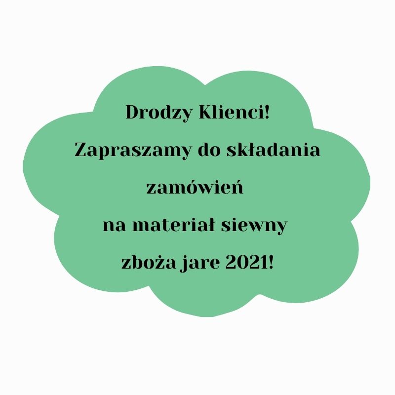 Materiał siewny – zboża jare 2021 r.